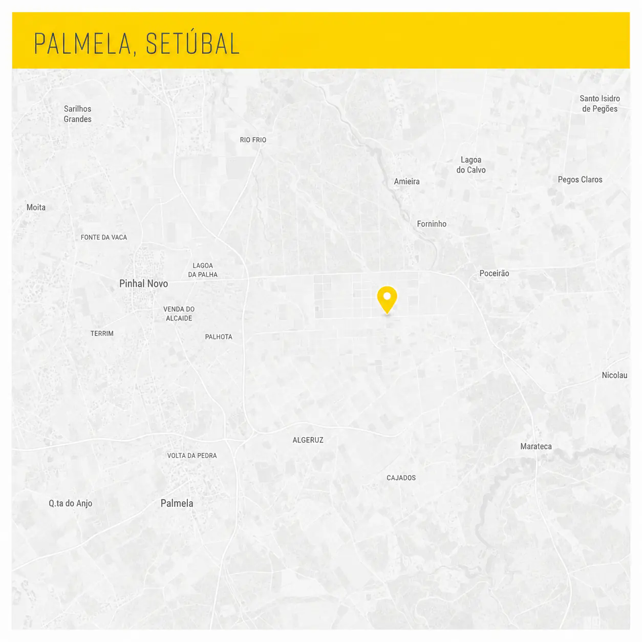 Mapa de localização — Palmela, Portugal