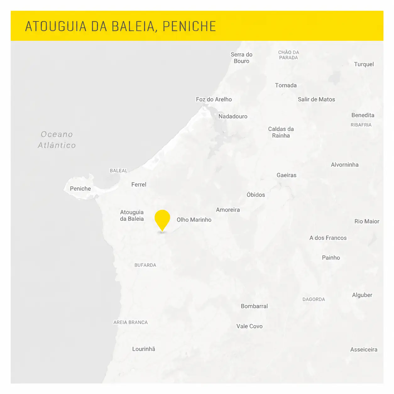 Mapa de localização — Peniche, Portugal