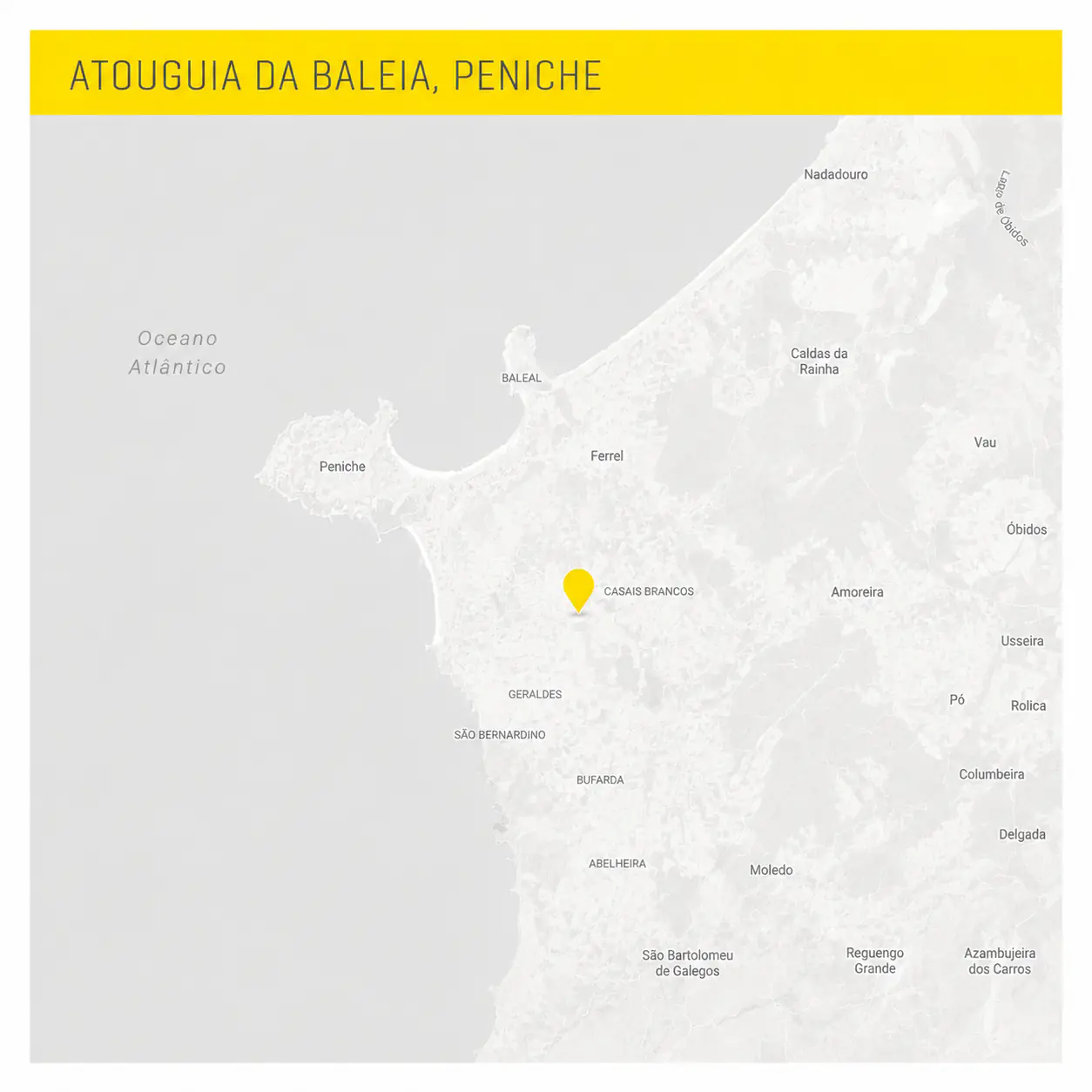 Mapa de localização — Peniche, Portugal