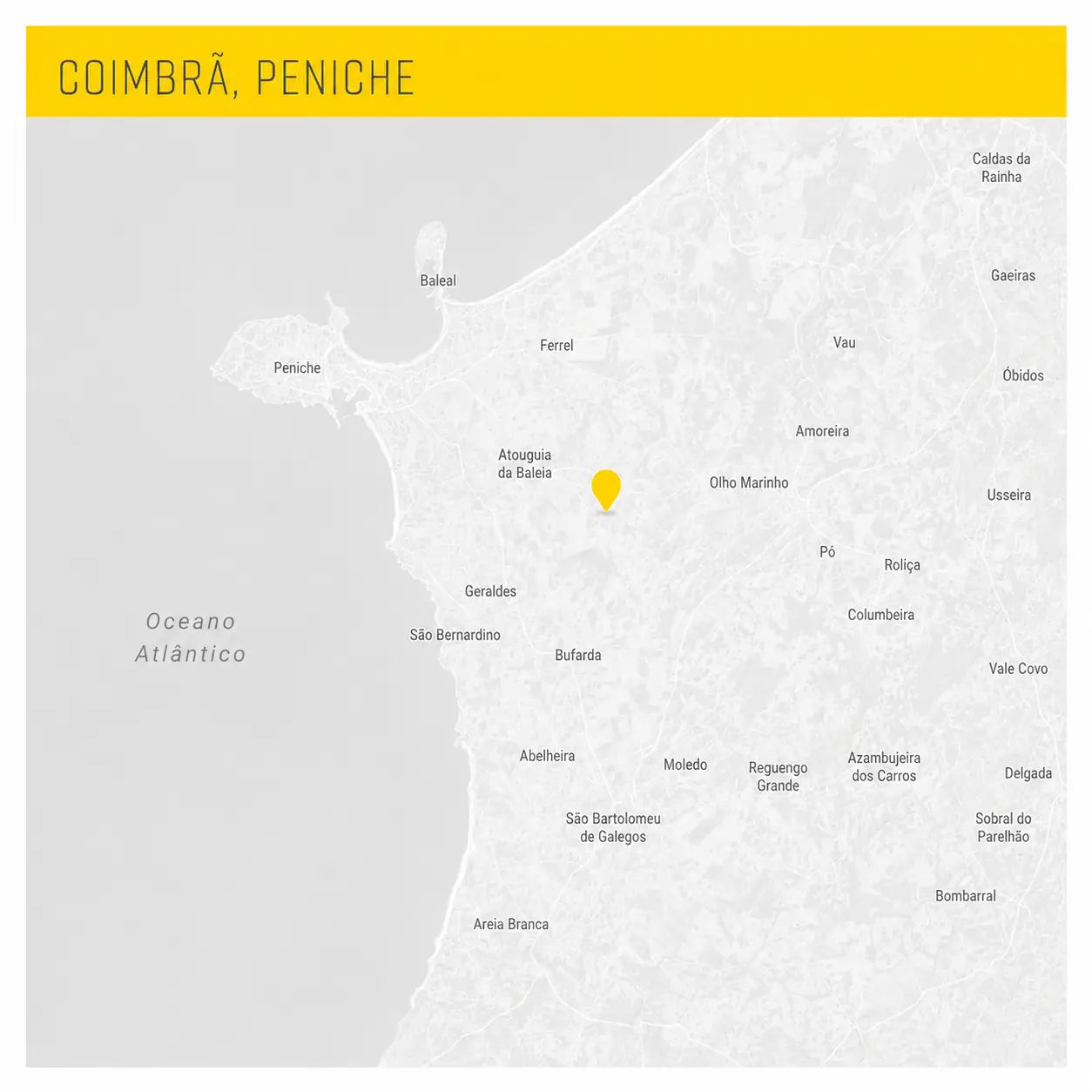 Mapa de localização — Peniche, Portugal