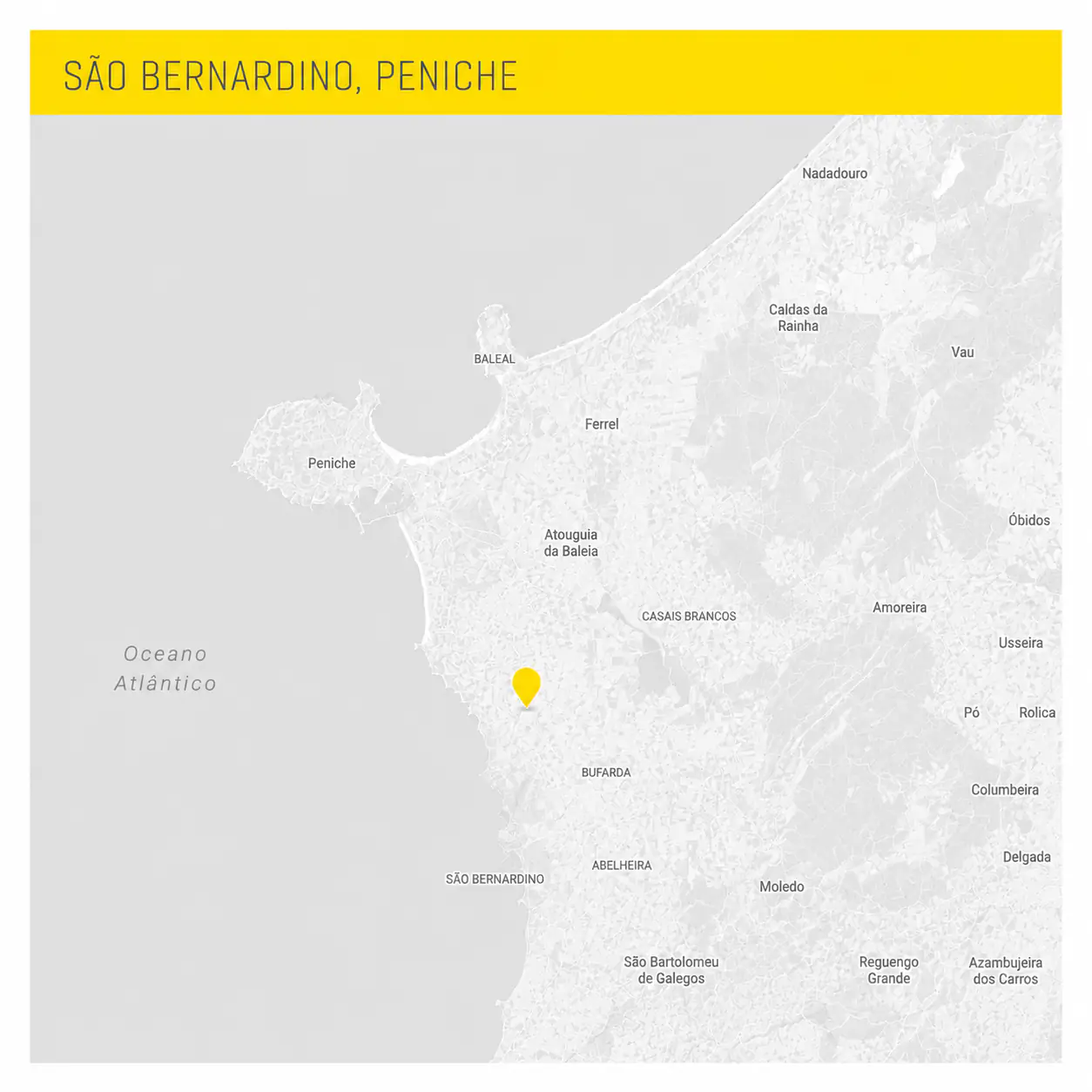Mapa de localização — Peniche, Portugal