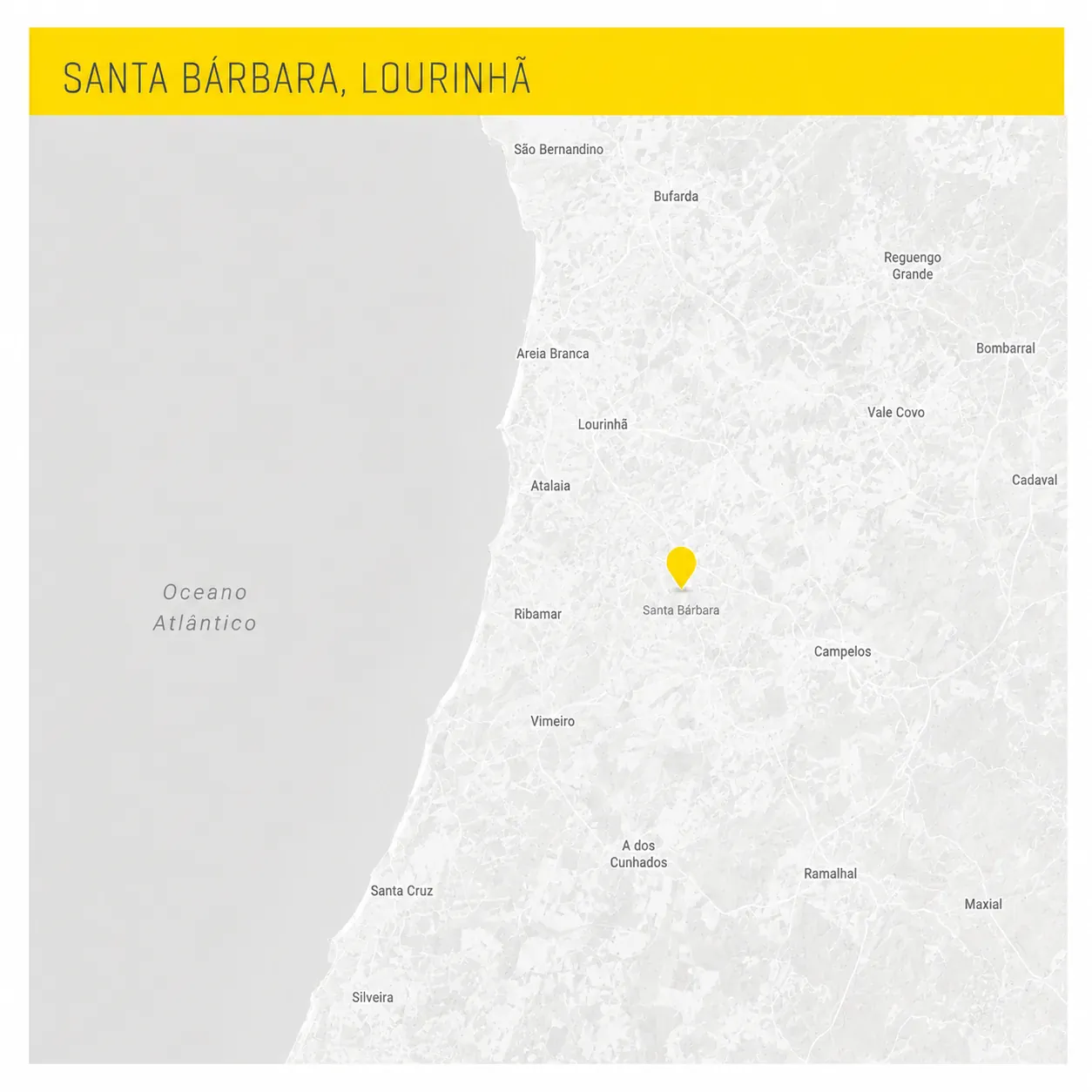 Mapa de localização da habitação Santa Bárbara, Lourinhã