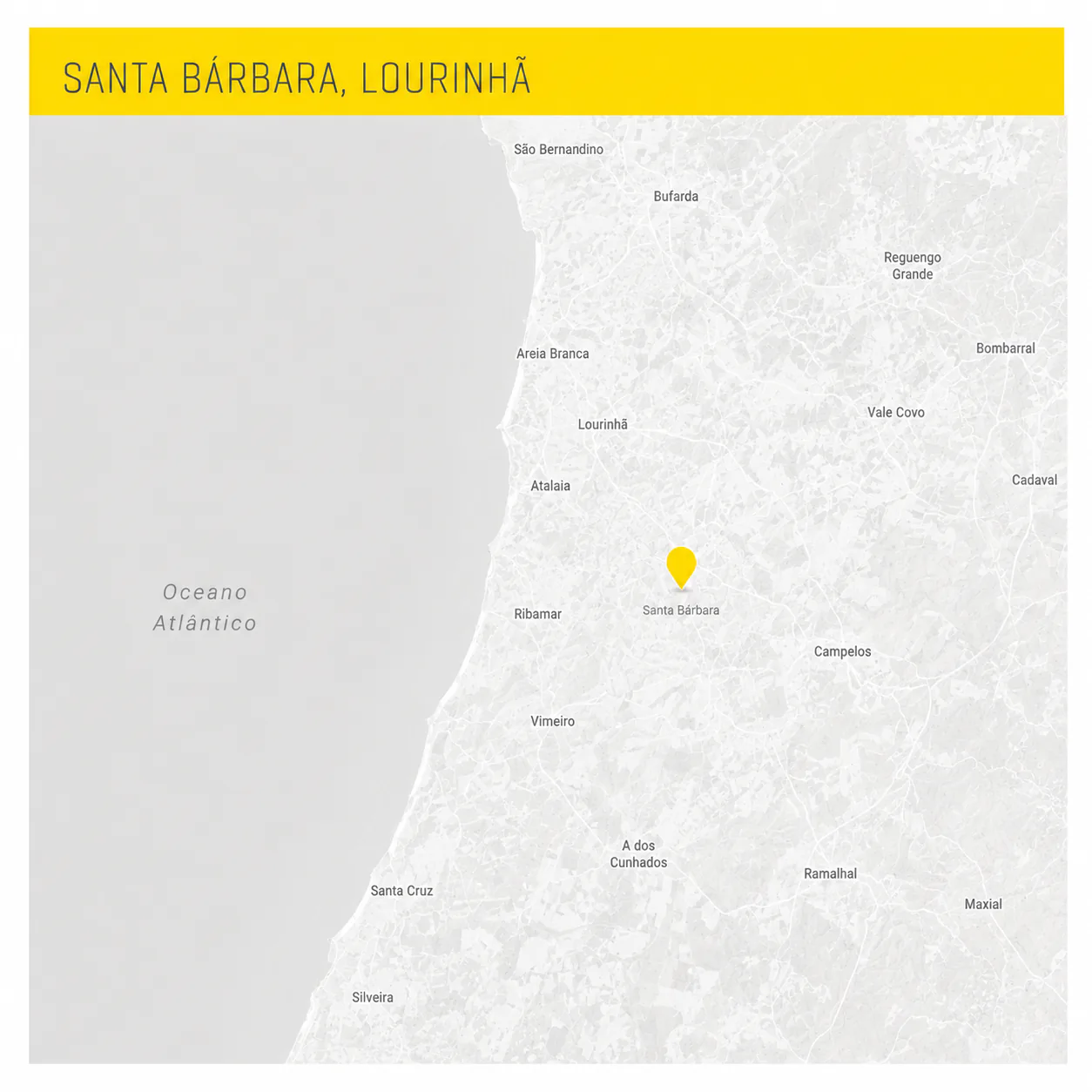 Mapa de localização — Lourinhã, Portugal