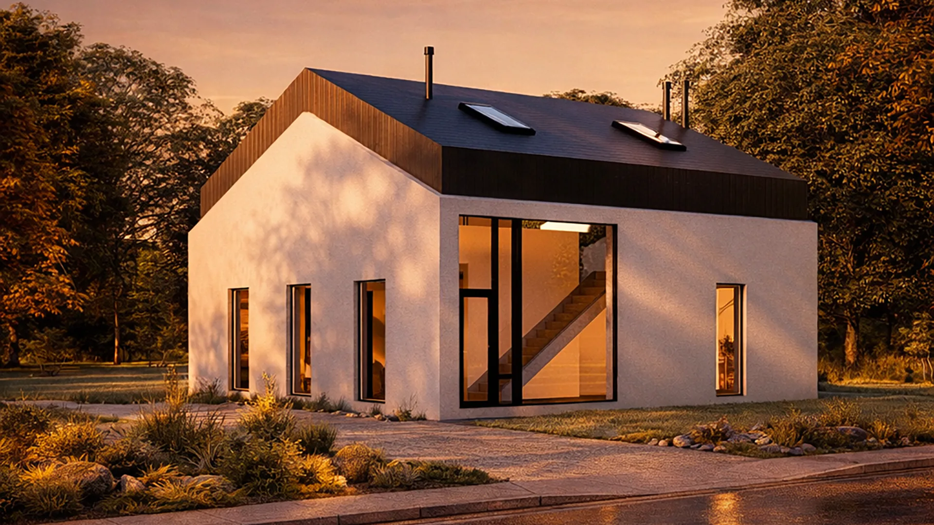 Habitação contemporânea integrada na envolvente natural da Costa Oeste portuguesa